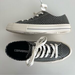 Converse Leather Sneakers Gemma & Selene Snake Ox Size 6
